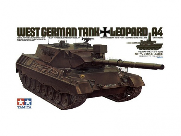 Модель - Танк Леопард Leopard А4 с фигурой командира