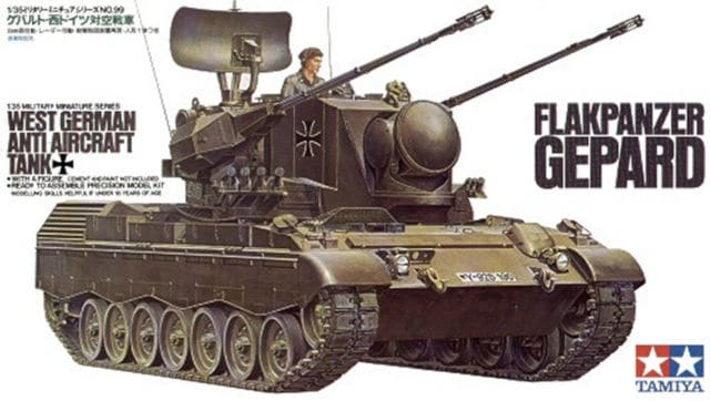 Немецкая самоходная зенитная пушка Flakpanzer Gepard с одной