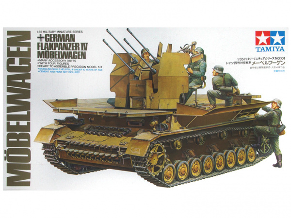 Модель - German Flakpanzer Mobelwagen Немецкая самоходная зенитная ус