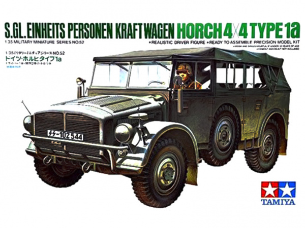 Модель - 35052 Tamiya Немецкий штабной автомобиль Ger.Horch Type 1A с