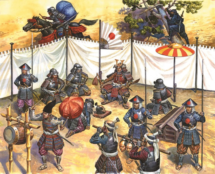 Модель - Штаб самурайской феодальной армии