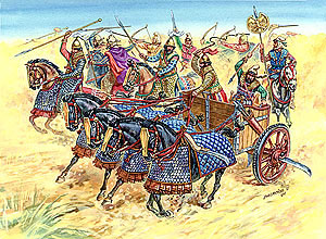 Персидская кавалерия и колесница IV-I вв. до н.э.