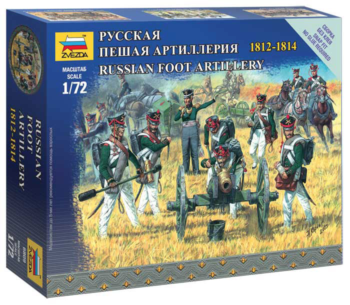 Модель - Русская пешая артиллерия 1812-1814