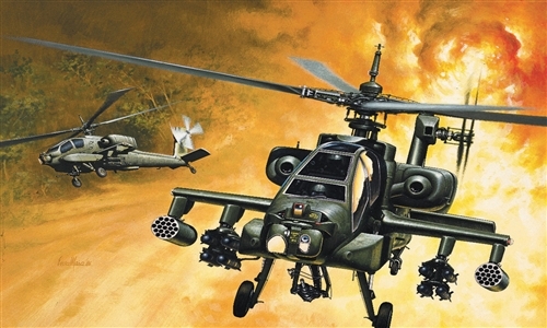 Модель - Вертолет AH-64 APACHE