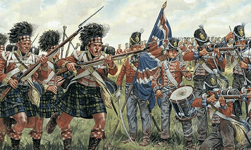 Модель - Британская и шотландская пехота