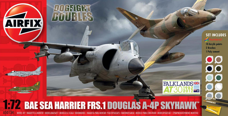 САМОЛЕТЫ DOGFIGHT DOUBLE A-4/HARRIER 1/72