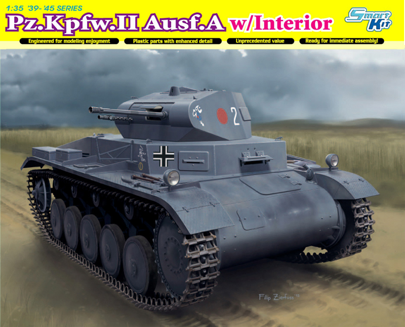 Модель - Танк Pz.Kpfw.II Ausf.A с интерьером