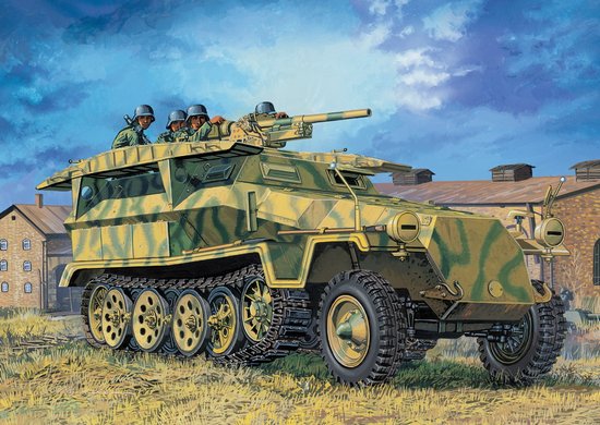 Модель - Бронетранспортер Sd.Kfz.251/10 Ausf.D 3.7cm PAK