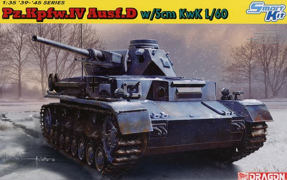 Модель - 1/35 ТАНК Pz.Kpfw.lV Ausf.D w/5cm L/60