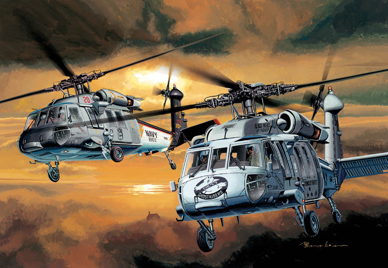 Модель - Вертолет U.S. NAVY MH-60S NIGHTHAWK