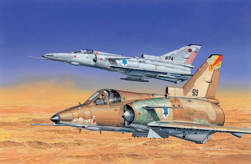 Модель - Самолет IDF KFIR C2 + C7