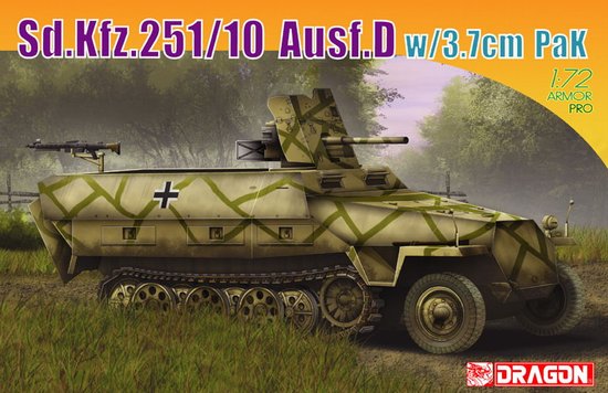 Модель - Бронетранспортер Sd.Kfz.251/10 Ausf.D w/3.7cm PaK