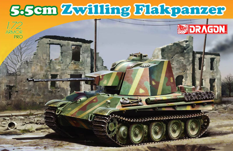 Модель - Танк 5,5см Zwilling Flakpanzer