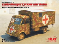 Модель - Lastkraftwagen 3.5 t AHN c будкой, Германский армейский авто