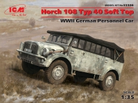 Модель - Horch 108 Typ 40 с поднятым тентом, Германский армейский авт