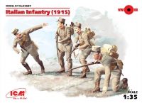 Модель - Пехота Италии (1915 г.), (4 фигуры)
