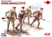 Модель - Пехота Британии (1914), (4 фигуры)