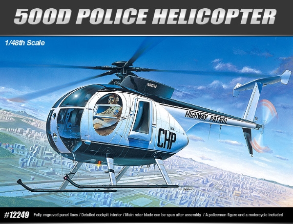 Вертолет HUGHES 500D Police Helicopter  (1:48)