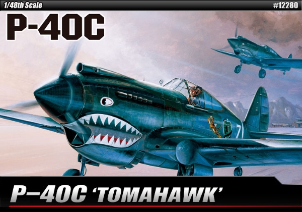 Самолёт  P-40C Tomahawk (1:48)