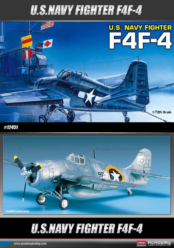 Модель - Самолет  GRUMMAN F4F-4 WILDCAT (1:72)