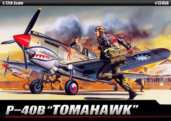 Самолет  CURTISS P-40B TOMAHAWK (1:72)