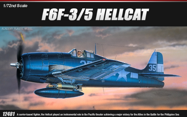 Самолёт  F6F-3/5 HELLCAT  (1:72)