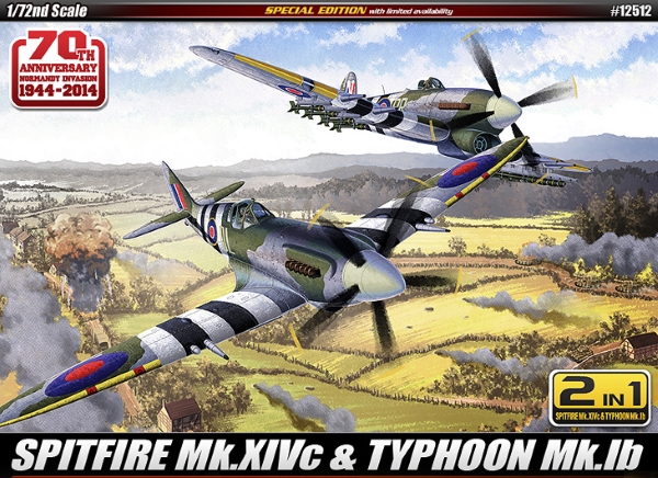Модель - Самолет   SPITFIRE Mk.14C &amp; TYPHOON Mk.IB &quot;Annv.70 Normandy 
