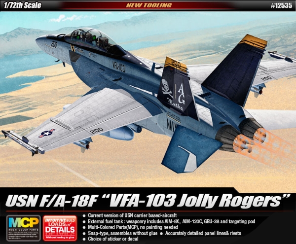 Модель - Самолет  USN F/A-18F &quot;VFA-103 Jolly Rogers&quot;  (1:72)