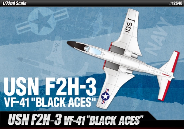 Модель - Самолет  USN F2H-3 VF-41 &quot;Black Aces&quot;  (1:72)