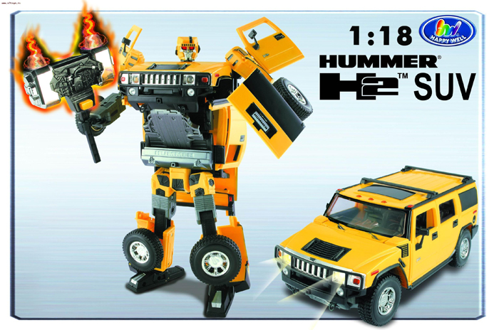 Робот-трансформер Roadbot Hummer H2 SUV (1:18)
