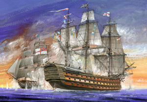 Модель - Виктори. Флагманский корабль адмирала Нельсона